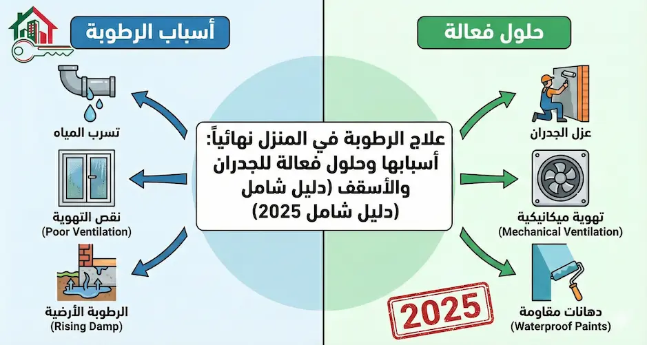 علاج الرطوبة في المنزل